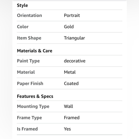 35" Metal Wall Hanging Ornament Tree Card & Photo Holder Display - Gold - Picture 9 of 10